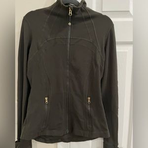 Lululemon brown zip up jacket size 8